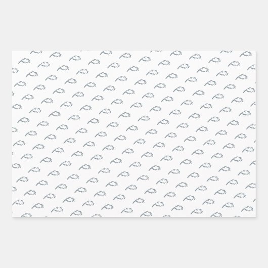 Mix n Match Birds Nest Individuelle Name Babydusch Geschenkpapier Set (Vorderseite 2)