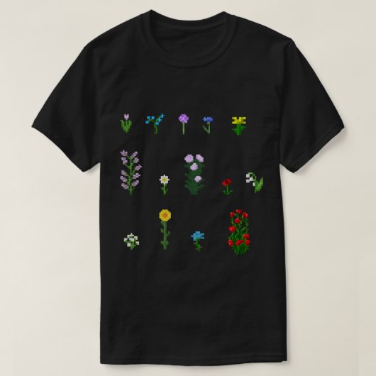 Mix-Paket für Minecraft-Blume T-Shirt (Design vorne)