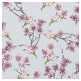 Mix Pink & Green Blume für L Blue Stoff