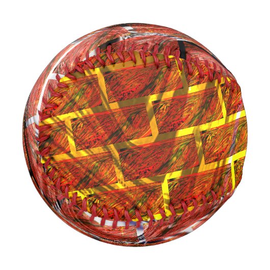 Mix roter Farbeffekt, goldenes Graten oder Backste Baseball (Vorderseite Links)