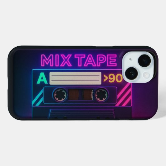 Mix Tape Apple iPhone 15 Case (Rückseite (Horizontal))