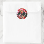 MIX TAPE DJ II RUNDER AUFKLEBER (Tasche)