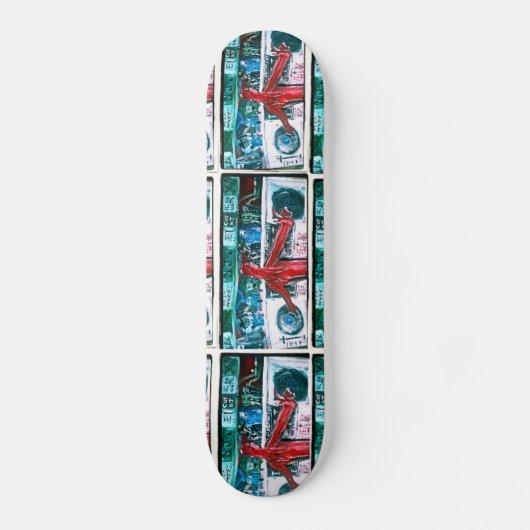 MIX TAPE DJ RED SKATEBOARD (Vorderseite)