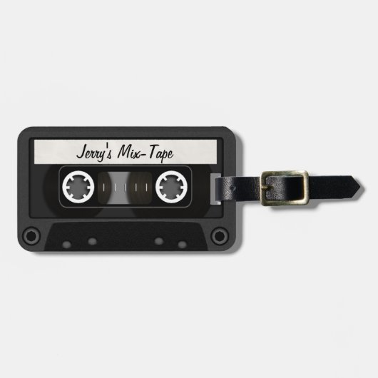 Mix-Tape Gepäckanhänger (Vorderseite horizontal)