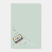 Mix Tape Liebe Post-it Klebezettel (Vorderseite)