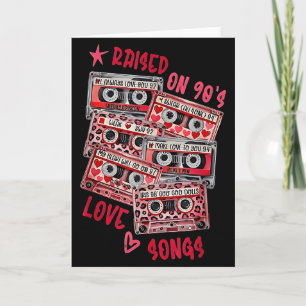 Mix Tape Liebeslieder 90er Musik Cette Valentine R Karte