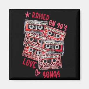 Mix Tape Liebeslieder 90er Musik Cette Valentine R Magnet