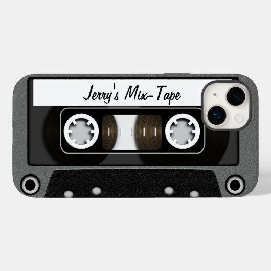 Mix Tape Personalisiert Case-Mate iPhone Hülle (Rückseite (Horizontal))
