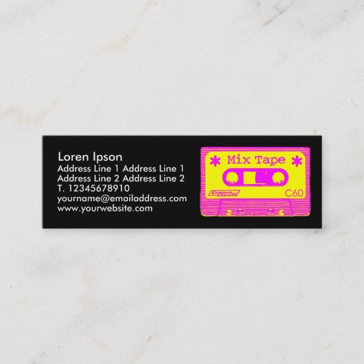 Mix Tape Pop III Mini Visitenkarte (Vorderseite)