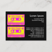 Mix Tape Pop III Visitenkarte (Rückseite)