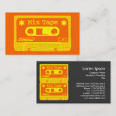 Mix-Tape-Pop Visitenkarte (Vorne/Hinten)