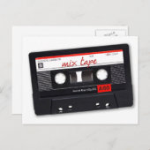 Mix Tape Postkarte (Vorne/Hinten)