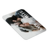 Mix Typografie Modernes Foto Save the Date Magnet (Rechte Seite)
