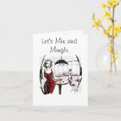 Mix und Mingle Cocktail Party Einladung (Gelbe Blume)