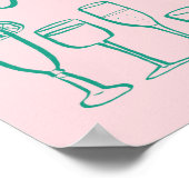 MIX UP MOCKTAILS Custom Bar Kitchen Art Poster (Ecke)