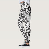 Mixed Animal Print Snow Leopard Cheetah Leggings (Links)