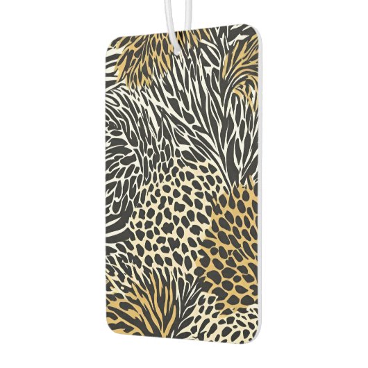 Mixed Animal Print Zebra Leopard Tiger Mixed Print Autolufterfrischer (Links)