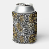 Mixed Animal Print Zebra Leopard Tiger Mixed Print Dosenkühler (Kanne Rückseite)