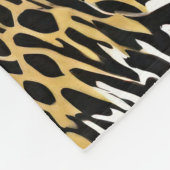 Mixed Animal Print Zebra Leopard Tiger Mixed Print Fleecedecke (Ecke)