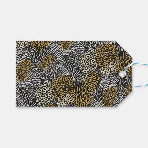 Mixed Animal Print Zebra Leopard Tiger Mixed Print Geschenkanhänger