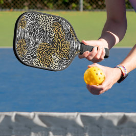 Mixed Animal Print Zebra Leopard Tiger Mixed Print Pickleball Schläger