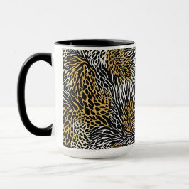 Mixed Animal Print Zebra Leopard Tiger Mixed Print Tasse