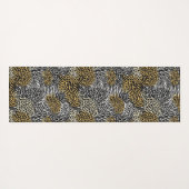 Mixed Animal Print Zebra Leopard Tiger Mixed Print Yogamatte (Rückseite (Horizontal))