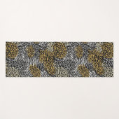 Mixed Animal Print Zebra Leopard Tiger Mixed Print Yogamatte (Vorderseite (Horizontal))