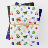 Mixed Berries Pattern Geschenkpapier Set (Beispiel)