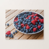Mixed Berries Raspberry Blueberry Puzzle (Horizontal)