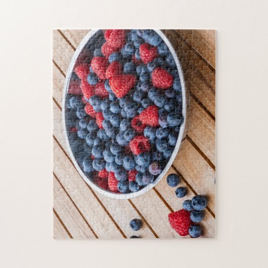 Mixed Berries Raspberry Blueberry Puzzle (Vertikal)