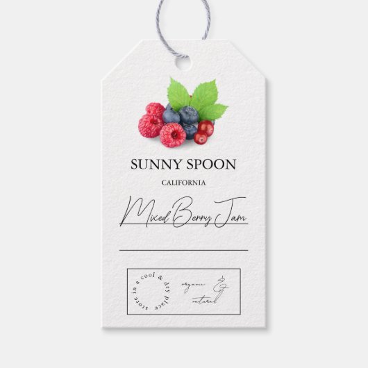 Mixed Berry Hang Tag Geschenkanhänger (Vorderseite)