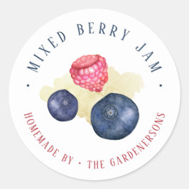 Mixed Berry Jam Classic Round Sticker
