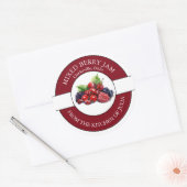 Mixed Berry-Jam-Label Runder Aufkleber (Umschlag)