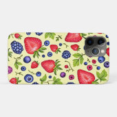 Mixed Berry Seamless Pattern Case-Mate iPhone Hülle (Rückseite (Horizontal))