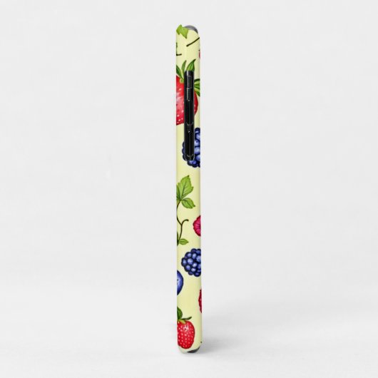 Mixed Berry Seamless Pattern Case-Mate iPhone Hülle (Hinten/Links)
