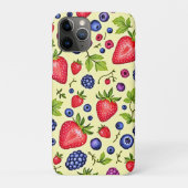 Mixed Berry Seamless Pattern Case-Mate iPhone Hülle (Rückseite)
