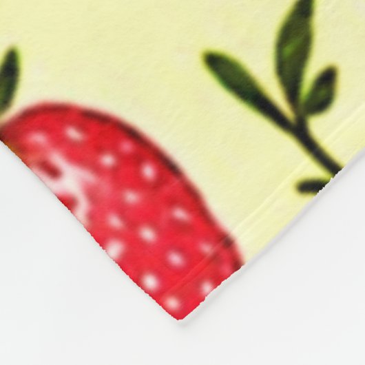 Mixed Berry Seamless Pattern Fleecedecke (Ecke)