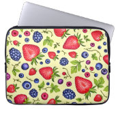 Mixed Berry Seamless Pattern Laptopschutzhülle (Vorderseite)
