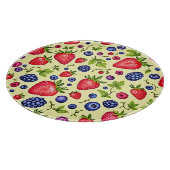 Mixed Berry Seamless Pattern Schneidebrett (Ecke)