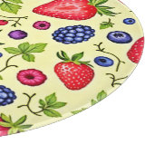 Mixed Berry Seamless Pattern Schneidebrett (Ecke)