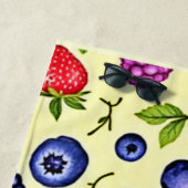 Mixed Berry Seamless Pattern Strandtuch (Beispiel)