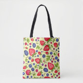 Mixed Berry Seamless Pattern Tasche (Vorderseite)