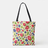 Mixed Berry Seamless Pattern Tasche (Rückseite)