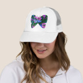 Mixed Blume Butterfly Hat Truckerkappe (Beispiel)
