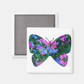 Mixed Blume Butterfly Magnet (Vorderseite/Rückseite)