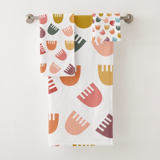 Mixed Boho Blume Badhandtuch Set (Insitu)