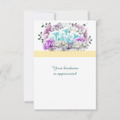 Mixed Bouquet Baby Geschenk Vielen Dank Dankeskarte (Rückseite)