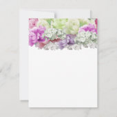 Mixed Bouquet floraler Antwortkarte RSVP Karte (Rückseite)
