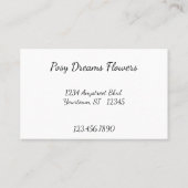 Mixed Bouquet mit Big Bow Florist Visitenkarte (Rückseite)